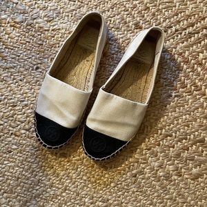 Tory Burch Colorblock Pattern Espadrilles Size 7